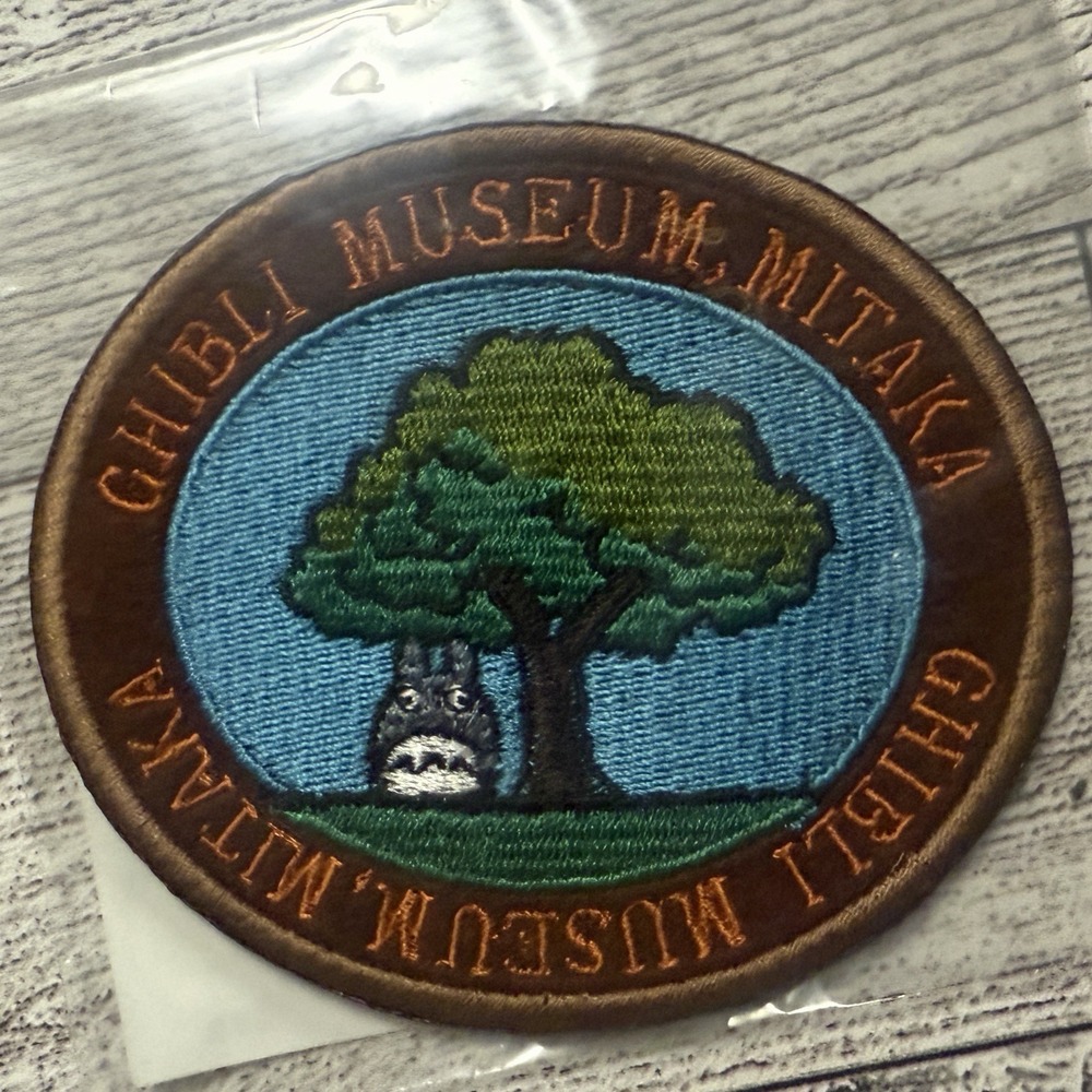 Japan Ghibli Museum Mitaka Exclusive Patch Badge My Neighbor Totoro Logo Tree